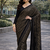 Black Color All Over Sequence Work Georgette Saree