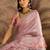 pink silk blend blend zari saree with unstitched blouse piece