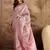 pink silk blend blend zari saree with unstitched blouse piece