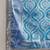 blue silk blend blend zari saree with unstitched blouse piece