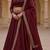 Deep Maroon Lehenga with Embroidered Dupatta