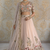 Light Peach Color Embroidery Sequins Work Faux Georgette Lehenga Choli Dupatta Set