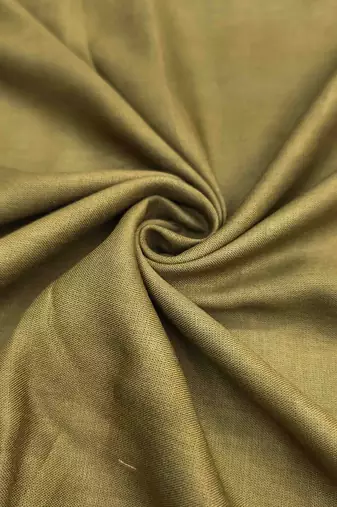 Beige cotton silk embellished unstitched dress material