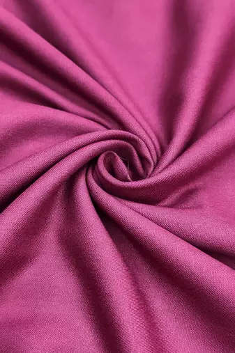 Wine cotton silk embellished unstitched dress material