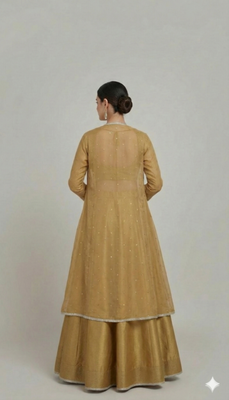 Antique Gold festive Lehenga with Jacket 2