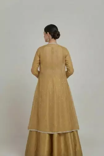 Antique Gold festive Lehenga with Jacket