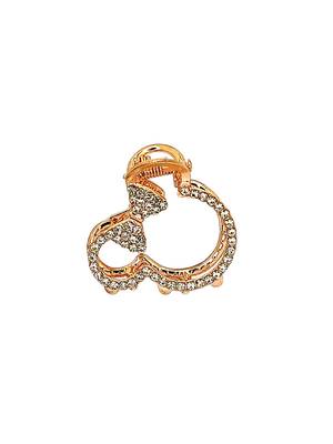 Set of 3 multitone cz metal claw clip 4
