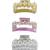 Multicolor pastels set of 3 embellished hair claw