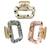 Multicolor set of 3 marbal print hair claw clutcher