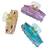 Set of 3 multicolor marble print hair claw clutcher