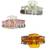 Multicolor set of 3 abstract pattern hair claw clip