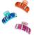 Multicolor set of 3 abstract pattern hair claw clip