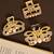 Gold plated set of 3 cz embellished hair claw clip clutchers