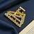 Gold plated cz meal hair claw clutcher