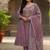onion pink elegant embroidered cotton suit with printed dupatta