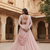 Blush Pink wedding wear lehenga set with choli and dupatta