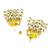 Gold plated meenakari yellow elephant tassel earrings