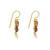 Gold plated cz floral bugadi earrings