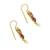 Gold plated cz floral bugadi earrings