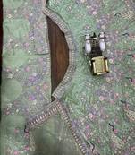 Sea Green Color Coding Sequins Work Butterfly Net Lehenga Choli Dupatta Set