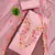 Pink cotton silk embroidered unstitched dress material
