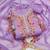 Lavender cotton silk embroidered unstitched dress material