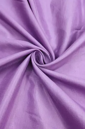 Lavender cotton silk embroidered unstitched dress material
