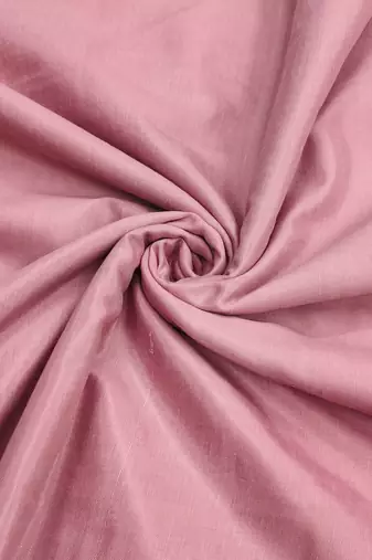 Pink cotton silk embroidered unstitched dress material