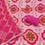 Pink cotton silk printed unstitched dress material