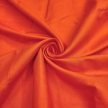 Peach cotton silk printed unstitched dress material 4