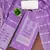 Lavender cotton silk embellished unstitched dress material