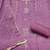 Purple cotton silk embroidered unstitched dress material