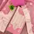 Pink shimmer banarasi woven unstitched dress material