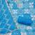 Blue cotton silk printed unstitched dress material