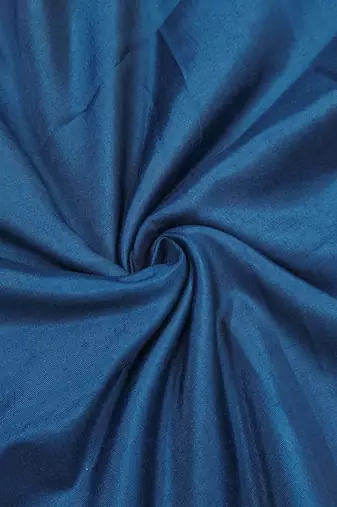 Navy blue modal chanderi embellished unstitched dress material