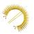 Gold plated spokes design bun pin head jewellery