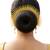 Gold plated spokes design bun pin head jewellery