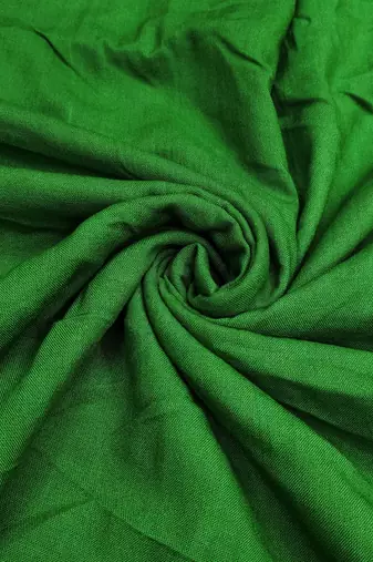 Green cotton silk printed unstitched dress material