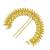 Gold plated spokes design bun pin head jewellery