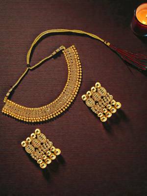 Gold plated traditional choker set 1