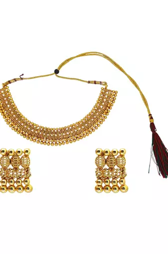 Gold plated traditional choker set