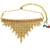 Gold plated jhalar design necklace set