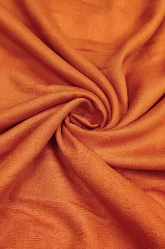 Orange cotton silk printed unstitched dress material