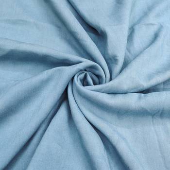 Blue cotton silk embellished unstitched dress material 4