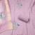 Lavender cotton silk embellished unstitched dress material