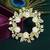 Gold plated cubic zircon wreath saree pin