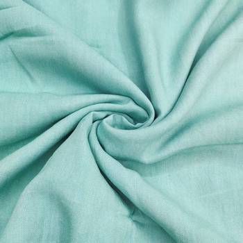 Blue cotton silk embellished unstitched dress material 4