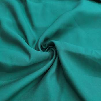 Turquoise viscose banarasi woven design unstitched dress material 4
