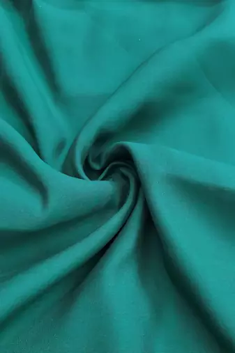 Turquoise viscose banarasi woven design unstitched dress material