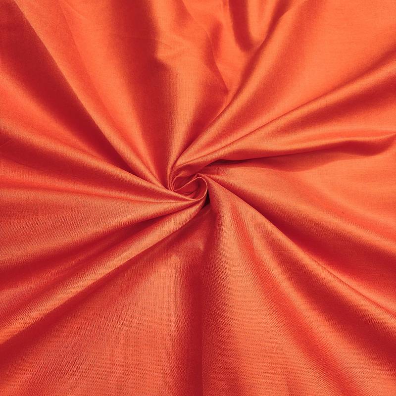 Orange viscose banarasi woven design unstitched dress material